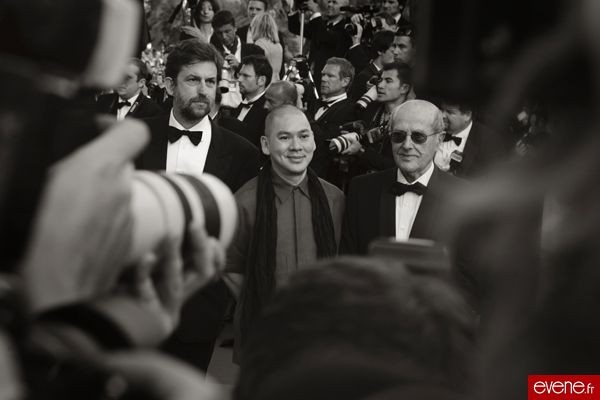 Tsai Ming-liang (au milieu) - Cannes 2007